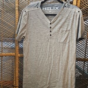 Helix Gray Short Sleeve Tee